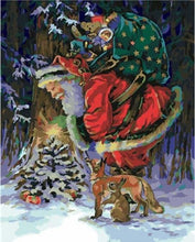Carica l'immagine nel visualizzatore di Gallery, Dipingere con i numeri - Babbo Natale Porta I Doni