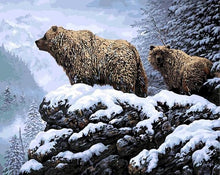 Carica l'immagine nel visualizzatore di Gallery, Dipingere con i numeri - Orsi