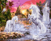 Carica l'immagine nel visualizzatore di Gallery, Dipingere con i numeri - Unicorno Nell'Acqua
