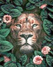 Carica l'immagine nel visualizzatore di Gallery, Dipingere con i numeri - Leone e fiori
