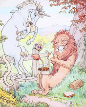 Carica l'immagine nel visualizzatore di Gallery, Dipingere con i numeri - Leone E Unicorno