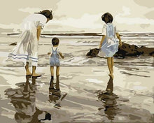Carica l'immagine nel visualizzatore di Gallery, Dipingere con i numeri - Famiglia E Mare