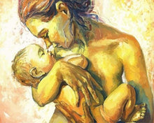 Carica l'immagine nel visualizzatore di Gallery, Dipingere con i numeri - Madre E Figlio Nudi