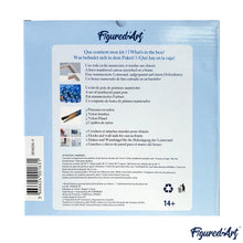 Carica l&#39;immagine nel visualizzatore di Gallery, Mini Kit da Dipingere con i Numeri 20x20cm con cornice - Renna dorata