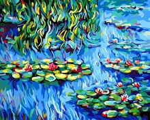 Carica l'immagine nel visualizzatore di Gallery, Dipingere con i numeri - Gigli Nell'Acqua