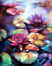 Carica l'immagine nel visualizzatore di Gallery, Dipingere con i numeri - Ninfee Colorate