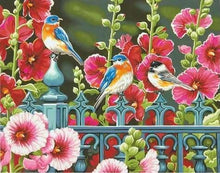 Carica l'immagine nel visualizzatore di Gallery, Dipingere con i numeri - Uccelli Sulle Ringhiere