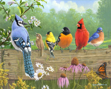 Carica l'immagine nel visualizzatore di Gallery, Dipingere con i numeri - Uccelli sul tronco