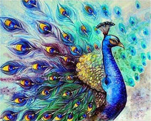 Carica l'immagine nel visualizzatore di Gallery, Dipingere con i numeri - Pavone Colorato