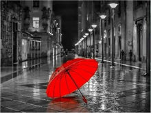 Carica l'immagine nel visualizzatore di Gallery, Dipingere con i numeri - Ombrello Rosso