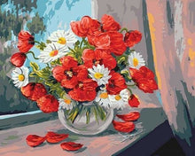 Carica l'immagine nel visualizzatore di Gallery, Dipingere con i numeri - Papaveri E Margherite