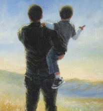Carica l'immagine nel visualizzatore di Gallery, Dipingere con i numeri - Padre E Figlio
