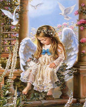 Carica l'immagine nel visualizzatore di Gallery, Dipingere con i numeri - Piccolo Coniglietto Angelico E Colombe