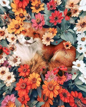 Carica l'immagine nel visualizzatore di Gallery, Dipingere con i numeri - Volpe nascosta nei fiori