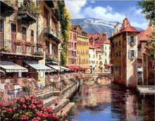 Carica l'immagine nel visualizzatore di Gallery, Dipingere con i numeri - Piccolo Villaggio Di Montagna