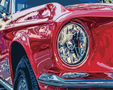 Carica l'immagine nel visualizzatore di Gallery, Dipingere con i numeri - Faro Rosso Dell'Automobile