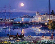 Carica l'immagine nel visualizzatore di Gallery, Dipingere con i numeri - Porto Di Notte