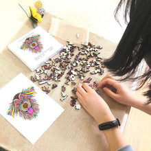 Carica l&#39;immagine nel visualizzatore di Gallery, Puzzle 2D in legno - Slitta di Babbo Natale