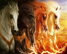 Carica l'immagine nel visualizzatore di Gallery, Dipingere con i numeri - Quattro Cavalli