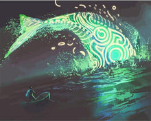 Carica l'immagine nel visualizzatore di Gallery, Dipingere con i numeri - Pesce Lunare