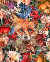 Carica l'immagine nel visualizzatore di Gallery, Dipingere con i numeri - Volpe fra i fiori