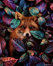 Carica l'immagine nel visualizzatore di Gallery, Dipingere con i numeri - Volpe fra le foglie