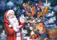 Carica l'immagine nel visualizzatore di Gallery, Dipingere con i numeri - Tempo Di Natale E Babbo Natale