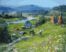 Carica l'immagine nel visualizzatore di Gallery, Dipingere con i numeri - Mandria
