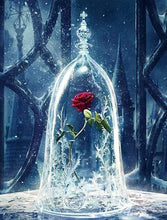 Carica l'immagine nel visualizzatore di Gallery, Dipingere con i numeri - Rosa Incantata La Bella E La Bestia