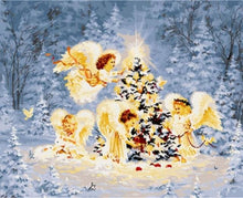 Carica l'immagine nel visualizzatore di Gallery, Dipingere con i numeri - Albero Di Natale Con Angeli