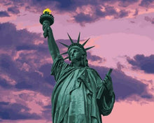 Carica l'immagine nel visualizzatore di Gallery, Dipingere con i numeri - Statua Della Libertà All'Alba