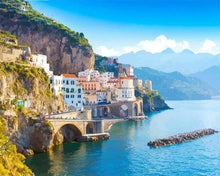 Carica l'immagine nel visualizzatore di Gallery, Dipingere con i numeri - Paesaggio Urbano Di Amalfi
