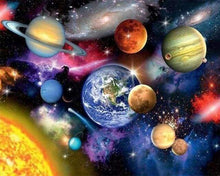 Carica l'immagine nel visualizzatore di Gallery, Dipingere con i numeri - Sistema Solare