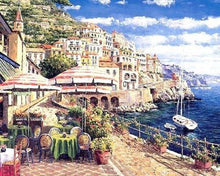 Carica l'immagine nel visualizzatore di Gallery, Dipingere con i numeri - Terrazza Vicino All'Acqua
