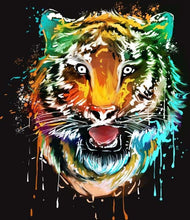 Carica l'immagine nel visualizzatore di Gallery, Dipingere con i numeri - Muso di tigre colorato