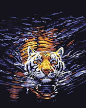Carica l'immagine nel visualizzatore di Gallery, Dipingere con i numeri - Tigre In Acqua