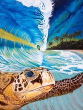 Carica l'immagine nel visualizzatore di Gallery, Dipingere con i numeri - Tartaruga Tra Le Onde
