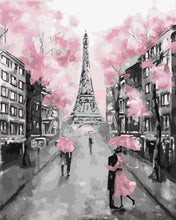 Carica l'immagine nel visualizzatore di Gallery, Dipingere con i numeri - Torre Eiffel E Tocco Rosa
