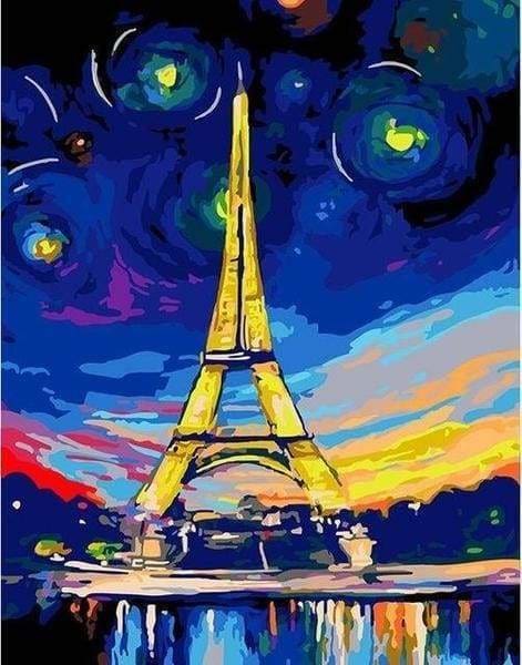 Dipingere con i numeri - Due Cavalli Blu E La Torre Eiffel – Figured'Art Dipingere con i numeri - Due Cavalli Blu E La Torre Eiffel – Figured'Art