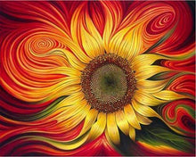 Carica l'immagine nel visualizzatore di Gallery, Dipingere con i numeri - Girasole Rosso