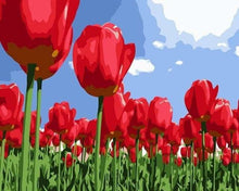 Carica l'immagine nel visualizzatore di Gallery, Dipingere con i numeri - Tulipani Rossi