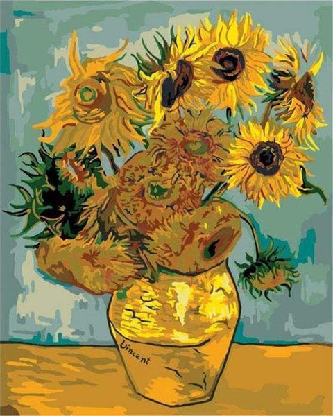 Girasole Di Vincent Van Gogh. Arte Continua Illustrazione Vettoriale - Illustrazione di ptura