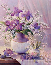 Carica l'immagine nel visualizzatore di Gallery, Dipingere con i numeri - Elegante Vaso Viola