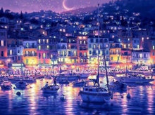 Carica l'immagine nel visualizzatore di Gallery, Dipingere con i numeri - Città Costiera Di Notte