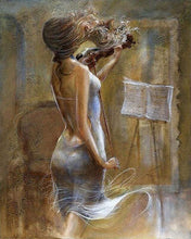 Carica l'immagine nel visualizzatore di Gallery, Dipingere con i numeri - La Bella Violinista