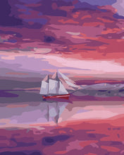 Carica l'immagine nel visualizzatore di Gallery, Dipingere con i numeri - Barca A Vela Mar Rosso