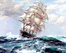 Carica l'immagine nel visualizzatore di Gallery, Dipingere con i numeri - Barca A Vela E Tempesta