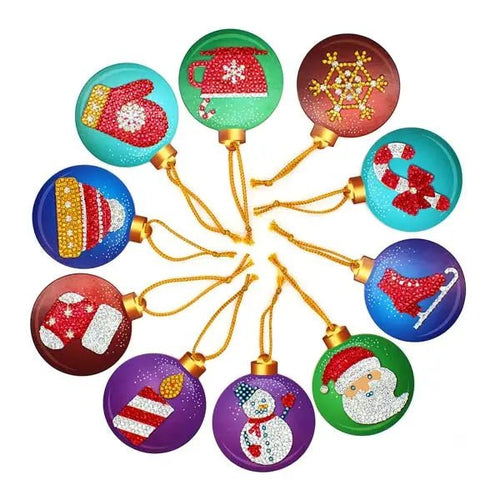 Ciondolo di Albero di Natale con Set di 10 pezzi