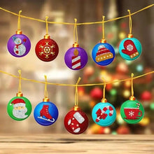 Carica l&#39;immagine nel visualizzatore di Gallery, Ciondoli Albero di Natale Set di 10 pezzi