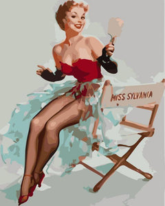 Dipingere con i numeri - Pin-up Miss Sylvania